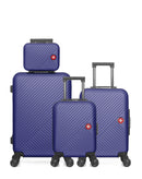 4 Luggage Set Medium 65cm, Cabin 55cm, Underseat 46cm and Vanity Case SPIEZ