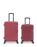 WAGRAM - 2-piece hard-shell suitcase set - Medium suitcase and Cabin S - BLUESTAR