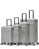 WOHLEN-O - 4-piece hard-shell suitcase set - Large suitcase, Medium suitcase, Cabin S and Cabin XS - SWISS KOPPER