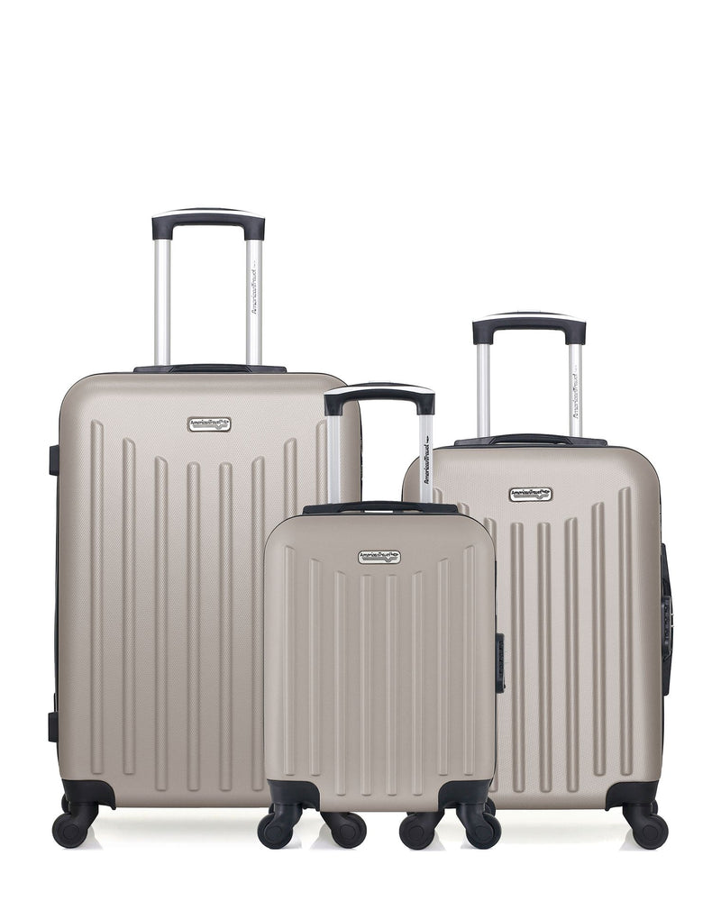 3 Luggage Bundle Medium 65cm, Cabin 55cm and Underseat 46cm BROOKLYN