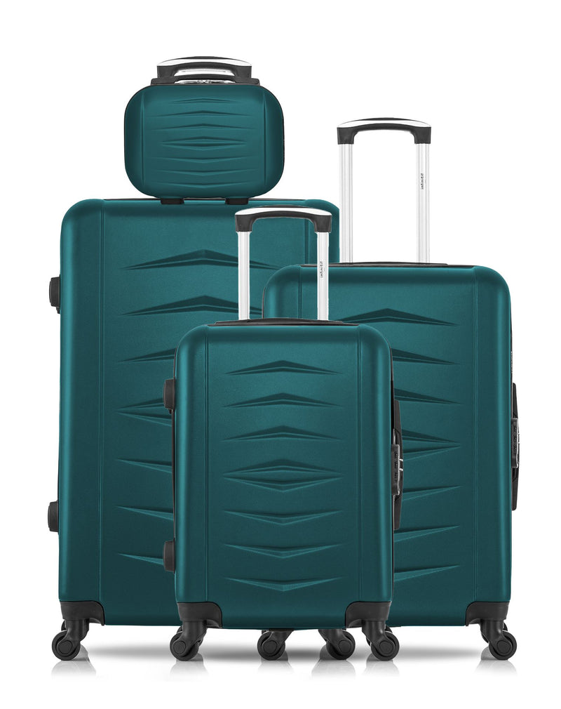 4 Luggages Bundle Large 75cm, Medium 65cm, Cabin 55cm and Vanity Case OVIEDO