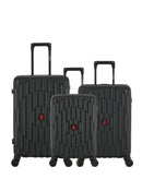 3-Piece Hard-Shell Suitcase Set ODEON - Medium, Cabin and XS Cabin