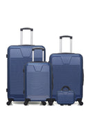 SELENGA - 4-piece hard-shell luggage set - Large suitcase, Medium suitcase, Cabin S and Vanity case - WAVE PARIS