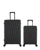 2-Piece Hard-Shell Suitcase Set ODEON - Large and Cabin