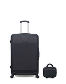 WAVE PARIS - 2-Piece Luggage Set - Large Suitcase and Vanity Case SELENGA