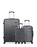 BLUESTAR - LOT DE 3 - Valises grand format, cabine et cabine XXS MIAMI