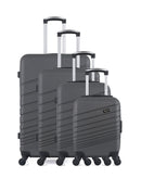 4 Luggage Bundle Large 75cm, Medium 65cm, Cabin 55cm and Underseat 46cm TIGRE-M