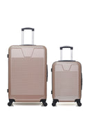 WAVE PARIS - 2-Piece Suitcase Set - Large Suitcase and Cabin S SELENGA