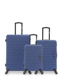 WAGRAM - 3-piece hard-shell suitcase set - Large suitcase, Medium suitcase and Cabin S - BLUESTAR