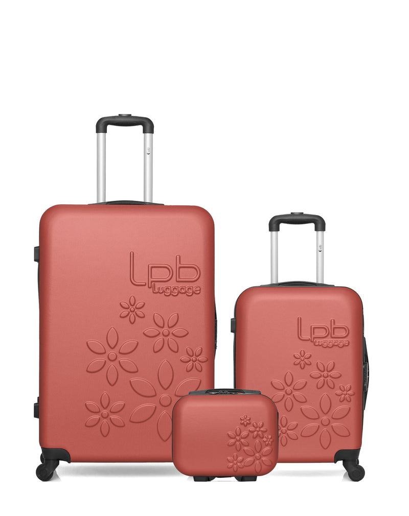 3 Luggages Bundle Large 75cm, Cabin 55cm and Vanity Case ELEONOR