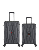 2-Piece Hard-Shell Suitcase Set ODEON - Medium and Cabin