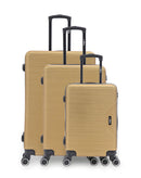 WAGRAM - 3-piece hard-shell suitcase set - Large suitcase, Medium suitcase and Cabin S - BLUESTAR