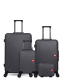 4 Luggage Bundle Large 75cm, Medium 65cm, Underseat 46cm and Vanity Case SPIEZ