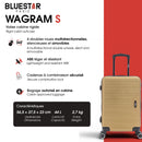 WAGRAM - Cabin S hard-shell suitcase - BLUESTAR
