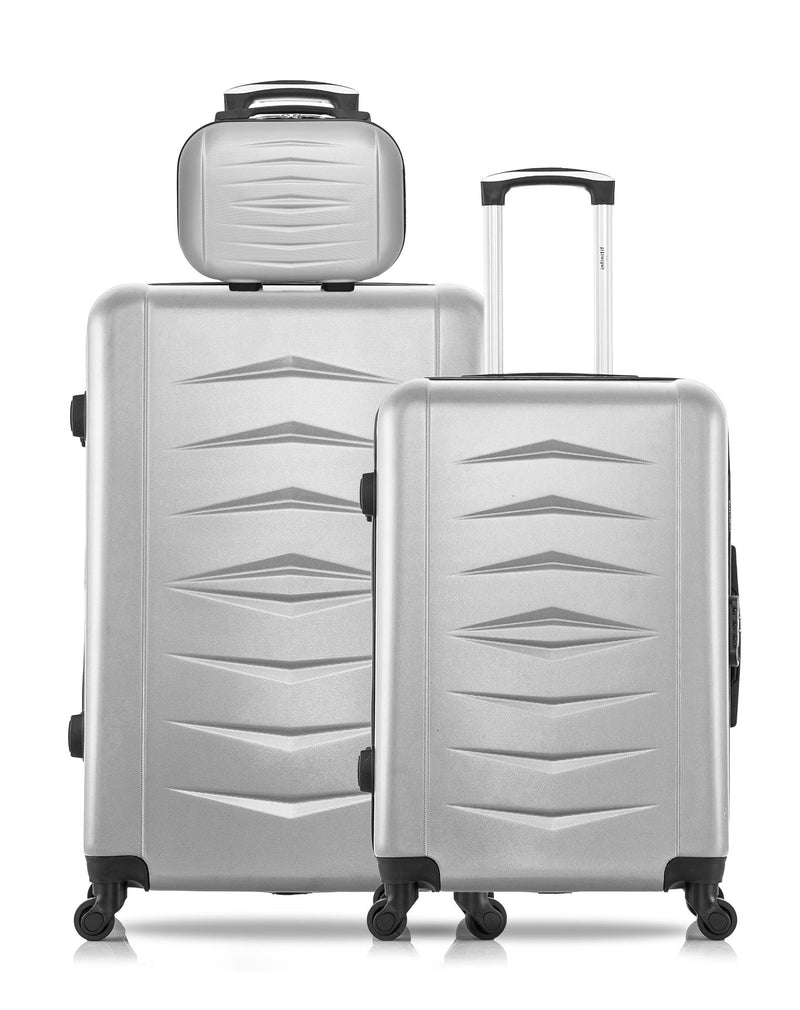 3 Luggages Bundle Large 75cm, Medium 65cm and Vanity Case OVIEDO