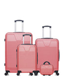 SELENGA - 4-piece hard-shell luggage set - Large suitcase, Medium suitcase, Cabin S and Vanity case - WAVE PARIS