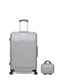WAVE PARIS - 2-Piece Luggage Set - Large Suitcase and Vanity Case SELENGA