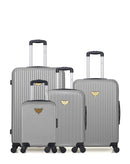 LPB LUGGAGE AGATA - 4-piece luggage set in ABS (large suitcase, medium suitcase, cabin S and cabin XXS)