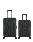 2-Piece Hard-Shell Suitcase Set ODEON - Medium and Cabin