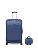 WAVE PARIS - 2-Piece Luggage Set - Large Suitcase and Vanity Case SELENGA