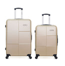 Set of 2 large suitcases and MIAMI weekend suitcase