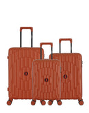 3-Piece Hard-Shell Suitcase Set ODEON - Medium, Cabin and XS Cabin