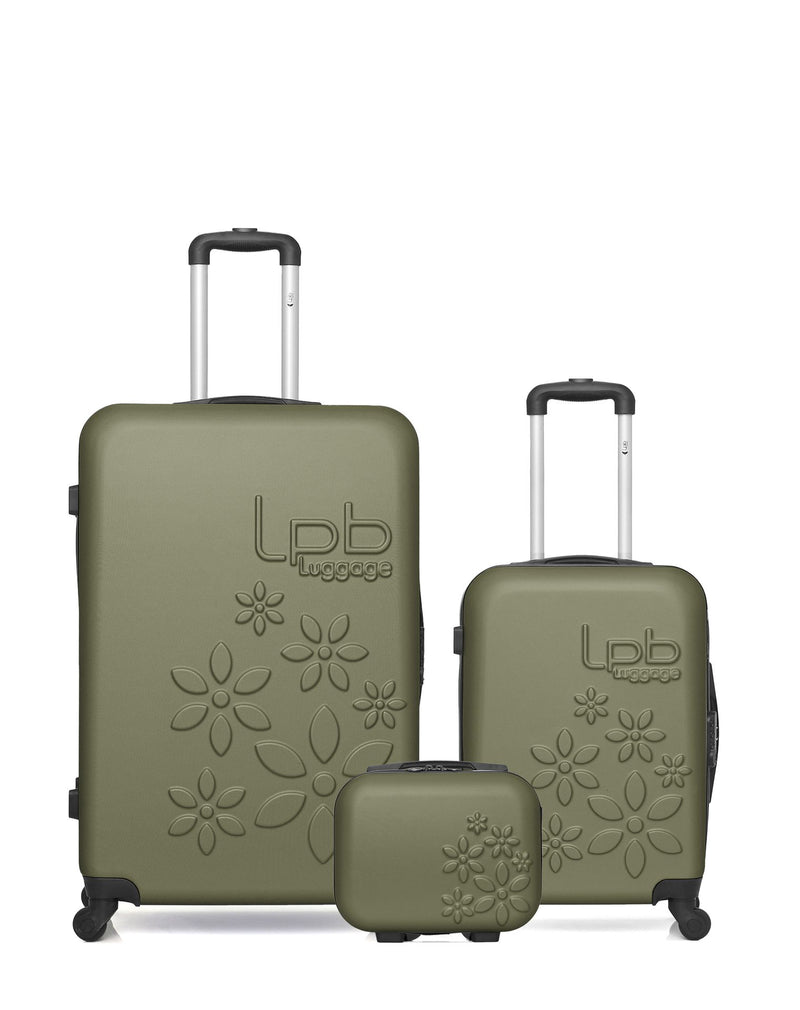 3 Luggages Bundle Large 75cm, Cabin 55cm and Vanity Case ELEONOR