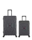 2-Piece Hard-Shell Suitcase Set ODEON - Large and Cabin