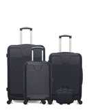 SELENGA - 4-piece hard-shell luggage set - Large suitcase, Medium suitcase, Cabin S and Vanity case - WAVE PARIS
