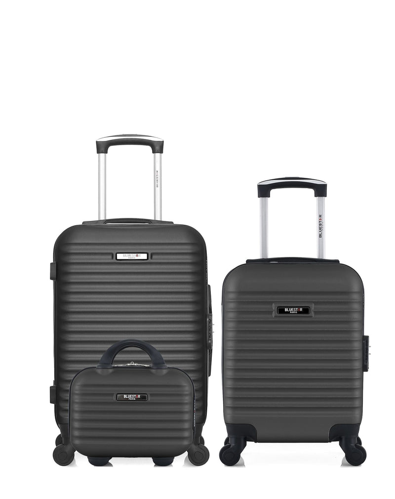 3 Luggages Bundle Cabin 55cm, Underseat 46cm and Vanity Case BRAZILIA