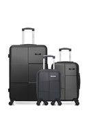 BLUESTAR - LOT DE 3 - Valises grand format, cabine et cabine XXS MIAMI