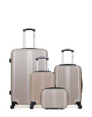 4 Luggage Bundle Large 75cm, Cabin 55cm and Underseat 46cm LIPARI