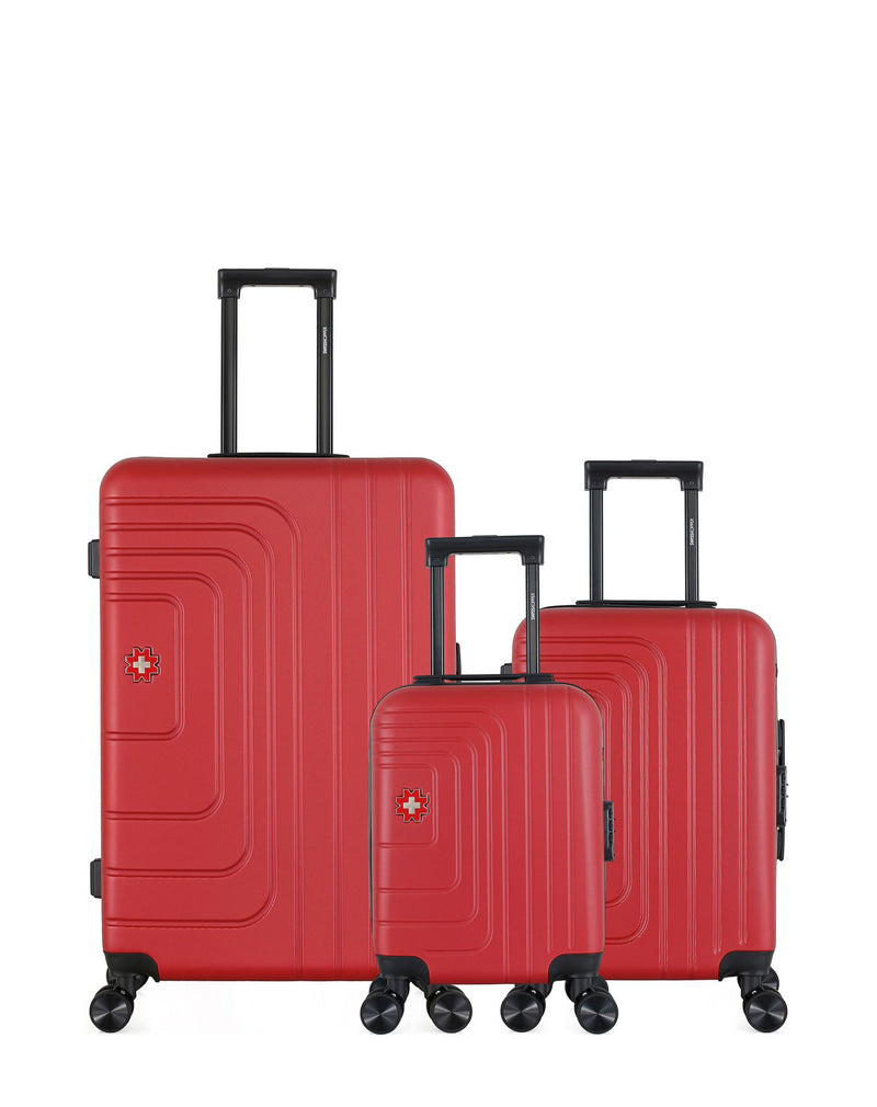 SWISS KOPPER - LOT DE 3 - Valises grand format, cabine et cabine XXS RUTI