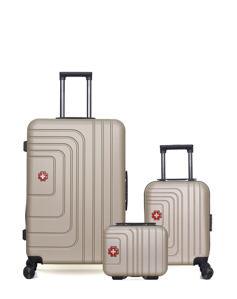 SWISS KOPPER - LOT DE 3 - Valises grand format, cabine XXS et vanity RUTI