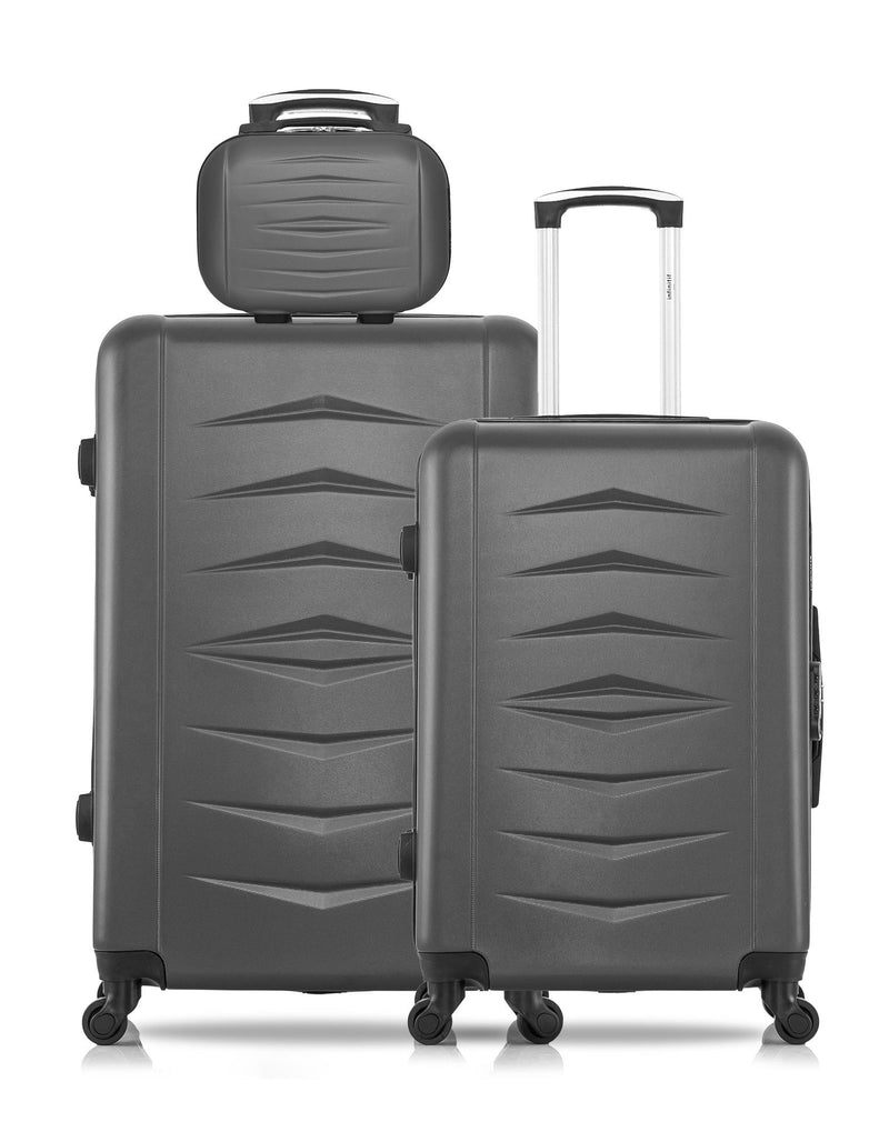 3 Luggages Bundle Large 75cm, Medium 65cm and Vanity Case OVIEDO