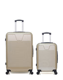 WAVE PARIS - 2-Piece Suitcase Set - Large Suitcase and Cabin S SELENGA