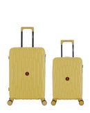 2-Piece Hard-Shell Suitcase Set ODEON - Medium and XS Cabin