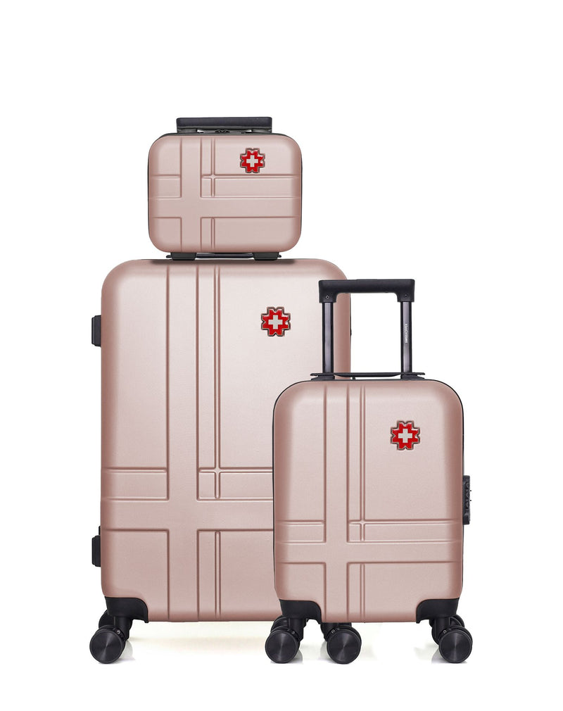 3 Luggage Bundle Medium 65cm, Underseat 46cm and Vanity Case USTER