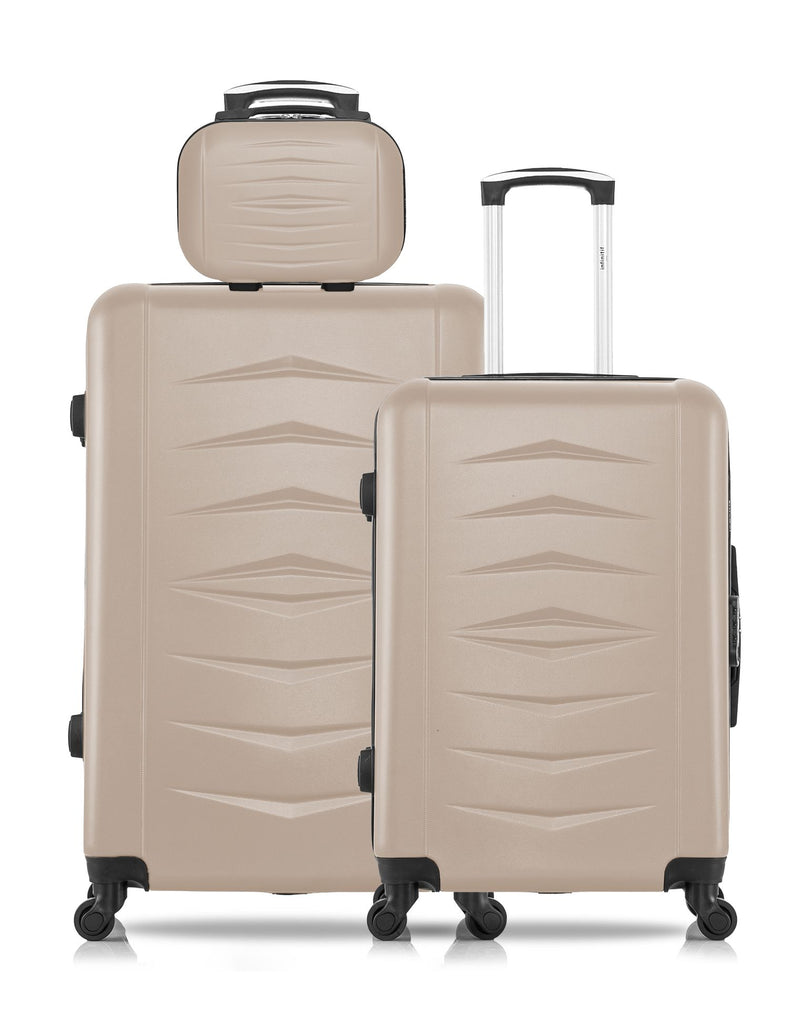 3 Luggages Bundle Large 75cm, Medium 65cm and Vanity Case OVIEDO