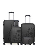 LPB LUGGAGE ELEONOR - 4-piece luggage set in ABS (large suitcase, medium suitcase, cabin S and vanity case)