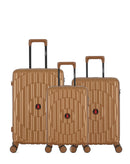 3-Piece Hard-Shell Suitcase Set ODEON - Medium, Cabin and XS Cabin