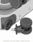 3-Piece Hard-Shell Suitcase Set ODEON - Large, Medium and Cabin