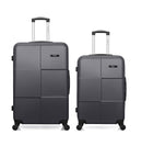 Set of 2 large suitcases and MIAMI weekend suitcase