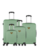 LPB LUGGAGE AGATA - 4-piece luggage set in ABS (large suitcase, medium suitcase, cabin S and cabin XXS)