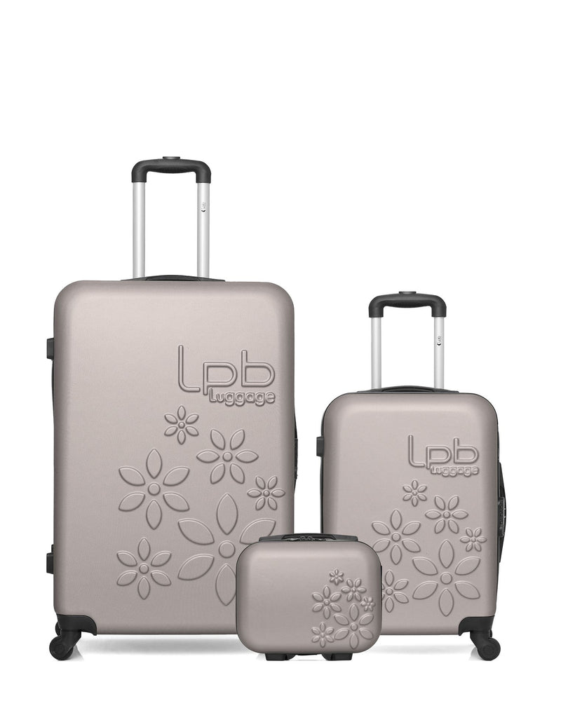 3 Luggages Bundle Large 75cm, Cabin 55cm and Vanity Case ELEONOR