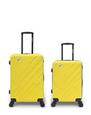 YELLOWSTONE - 2-piece hard-shell suitcase set - Medium suitcase and Cabin S - AMERICAN TRAVEL