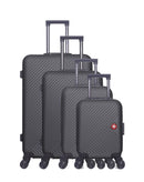 SPIEZ-M - 4-piece hard-shell suitcase set - Large suitcase, Medium suitcase, Cabin S and Cabin XXS - SWISS KOPPER