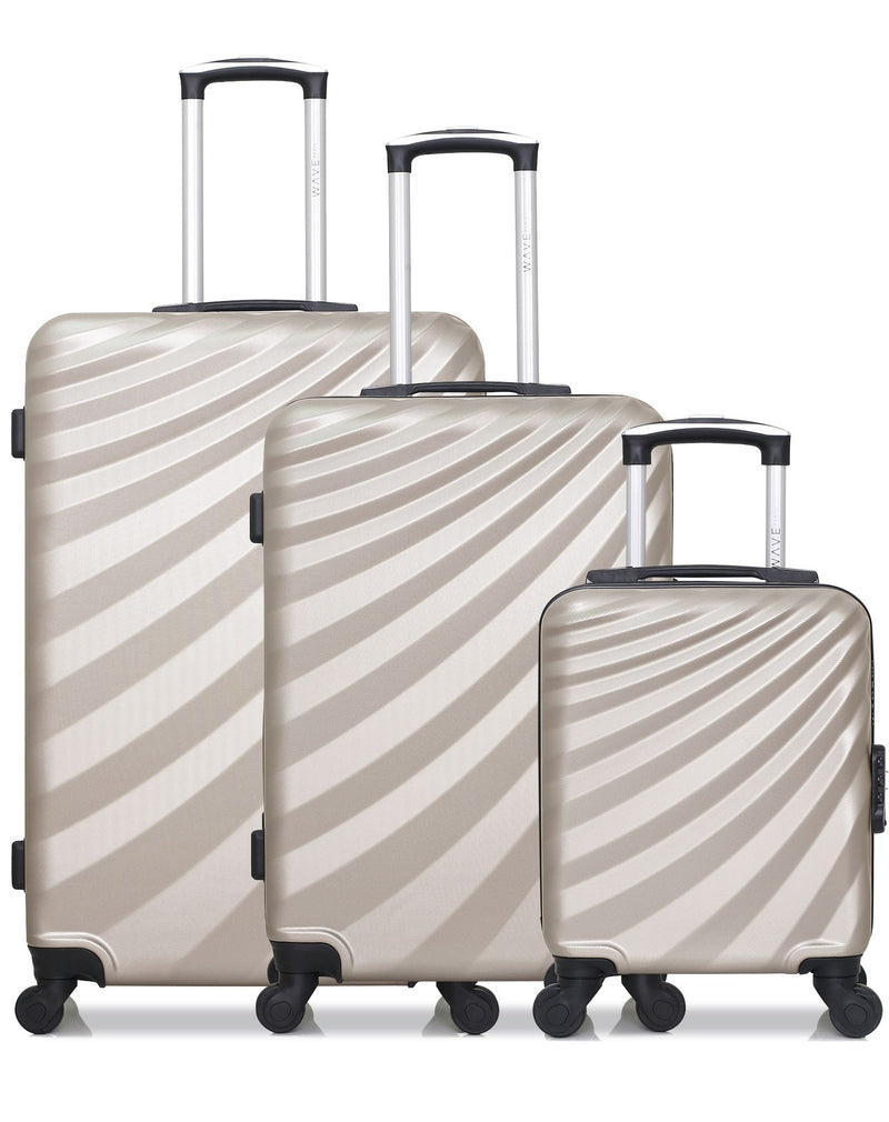 3 Luggage Bundle Large 75cm Medium 65cm Cabin 45cm Danube