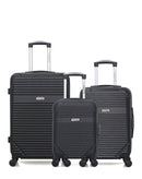 3 Luggage Set Medium 65cm, Cabin 55cm and Underseat 46cm MEMPHIS