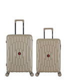 2-Piece Hard-Shell Suitcase Set ODEON - Medium and Cabin